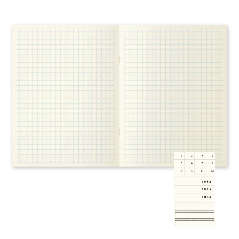 MD NOTEBOOK LIGHT A4 VARIANT GRIDDED 3PCS PACK A