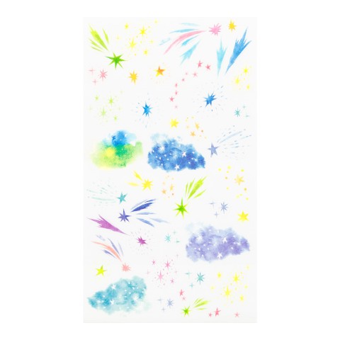 TRANSFER STICKER 2635 WATERCOLOR STARRY SKY