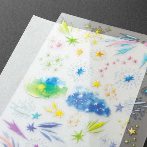 TRANSFER STICKER 2635 WATERCOLOR STARRY SKY