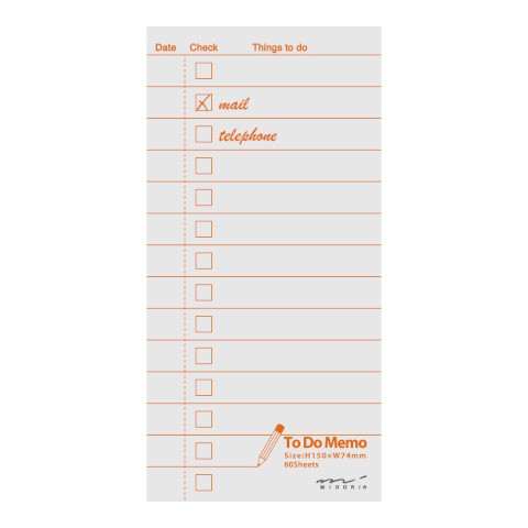 MEMO PAD TO DO LIST GRAY
