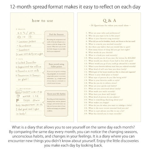 12-MONTH DIARY GATE GREEN