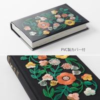 5-YEAR DIARY EMBROIDERY FLOWER BLACK