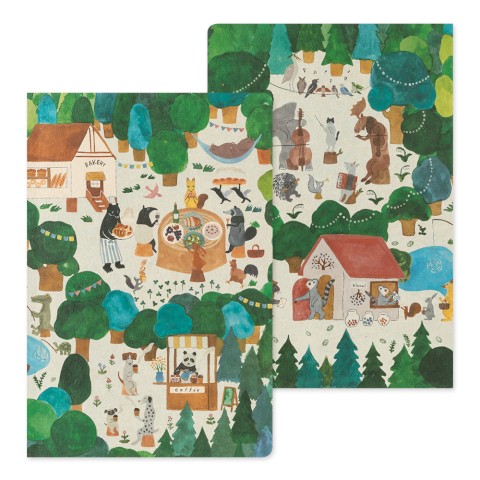 YURU LOG NOTEBOOK B6 FOREST ANIMAL