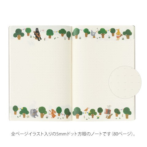 YURU LOG NOTEBOOK B6 FOREST ANIMAL