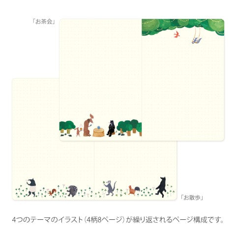 YURU LOG NOTEBOOK B6 FOREST ANIMAL