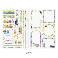 YURU LOG STICKER 2 SHEETS CAT