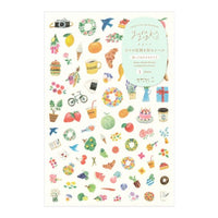 YURU LOG STICKER 1 SHEET MOTIF
