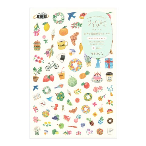 YURU LOG STICKER 1 SHEET MOTIF