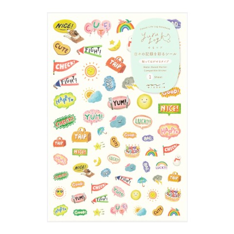 YURU LOG STICKER 1 SHEET FEELING