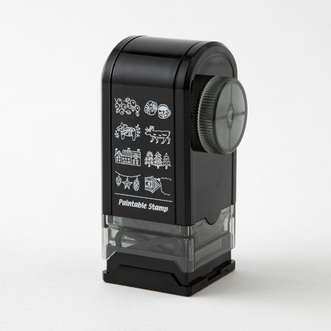 PAINTABLE ROTATING STAMP DIAL NORDIC MOTIF