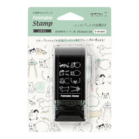PAINTABLE ROTATING STAMP DIAL SPEECH BUBBLE