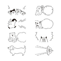 PAINTABLE ROTATING STAMP DIAL SPEECH BUBBLE