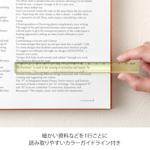 LENS RULER 15CM YELLOW