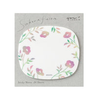 STICKY NOTES TRANSPARENCY FLOWER PINK