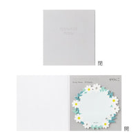 STICKY NOTES DIE CUTTING WREATH WHITE