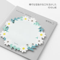 STICKY NOTES DIE CUTTING WREATH WHITE