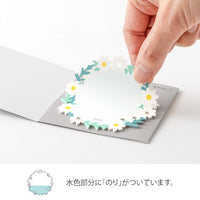 STICKY NOTES DIE CUTTING WREATH WHITE