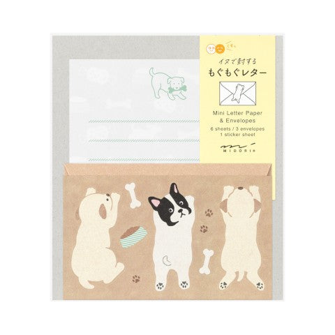 MINI LETTER SET WITH STICKERS 936 HUNGRY DOG