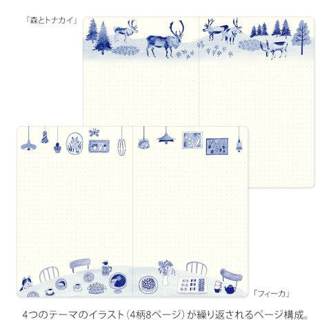 YURU LOG NOTEBOOK B6 BLUE NORDIC