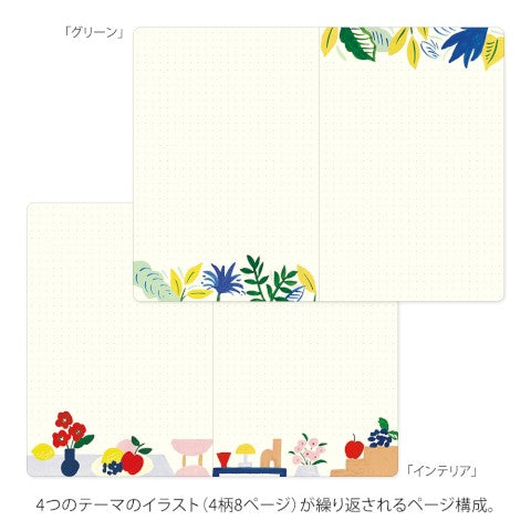 YURU LOG NOTEBOOK B6 MOTIF TEXTILE