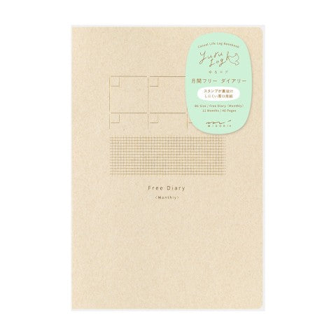 YURU LOG NOTEBOOK B6 FREE DIARY MONTHLY
