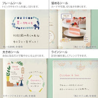 YURU LOG DECORATION STICKER 2 SHEET BLUE NORDIC