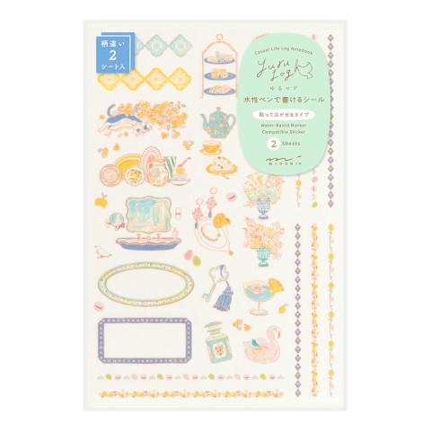 YURU LOG DECORATION STICKER 2 SHEET TRAVEL &amp; HOTEL