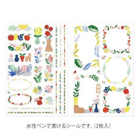 YURU LOG DECORATION STICKER 2 SHEET MOTIF TEXTILE