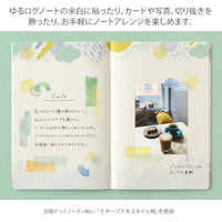 YURU LOG DECORATION STICKER 2 SHEET COLLAGE WATERCOLOR MOTIF