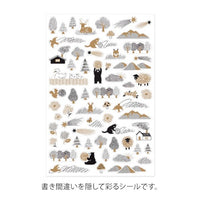 YURU LOG DECORATION STICKER 1 SHEET CAMOUFLAGE FOREST