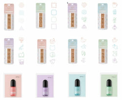 YURU LOG PAINTABLE STAMP PRE-INKED SET