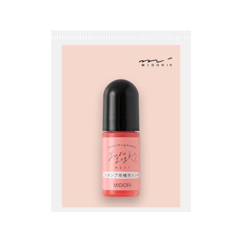 YURU LOG PAINTABLE STAMP PRE-INKED REFILL INK - PINK