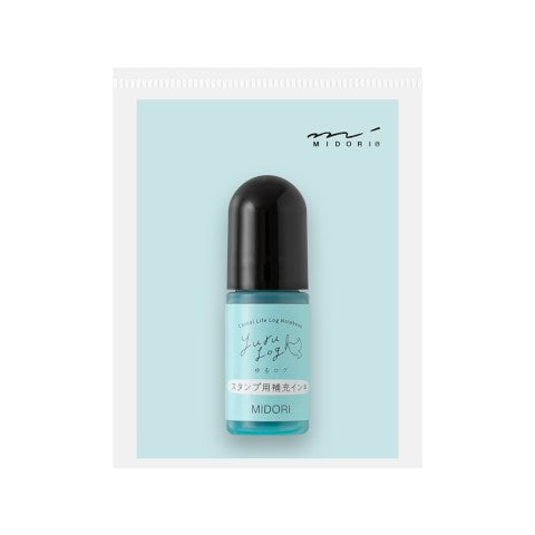 YURU LOG PAINTABLE STAMP PRE-INKED REFILL INK - BLULE