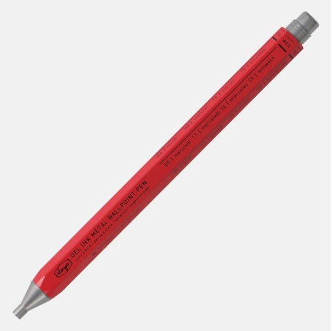 GEL METAL BALLPOINT PEN MARK STYLE DAYS 0.5 RED