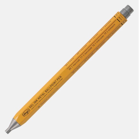 GEL METAL BALLPOINT PEN MARK STYLE DAYS 0.5 YELLOW