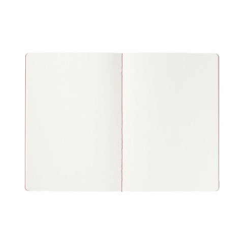 2MM GRID NOTES A5 - RED - CREAM PAPER