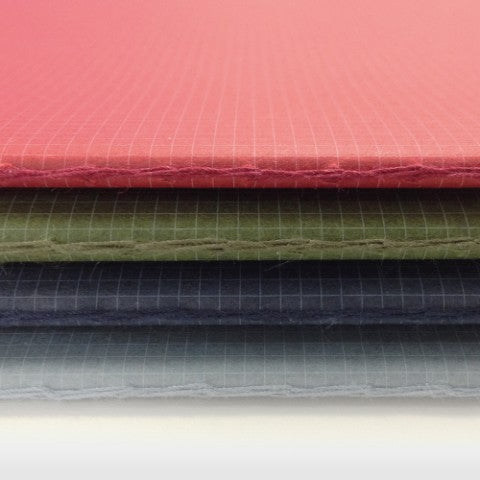 2MM GRID NOTES A5 - RED - CREAM PAPER