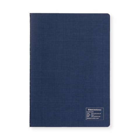 2MM GRID NOTES A5 - NAVY - WHITE PAPER