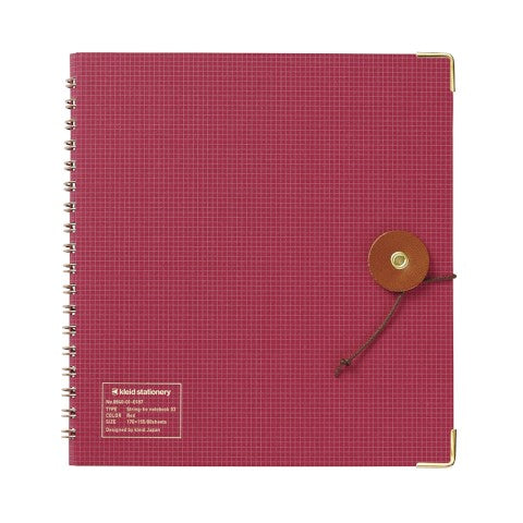 STRING-TIE NOTEBOOK 03 RED