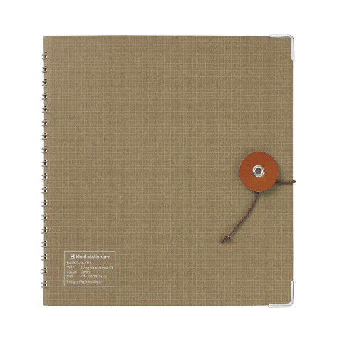 STRING-TIE NOTEBOOK 03 CAMEL