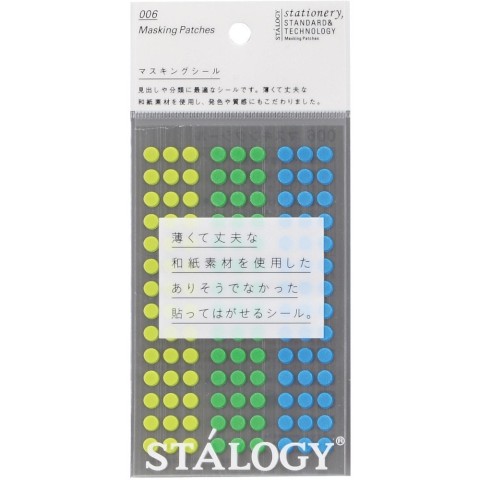 CIRCULAR MASKING TAPE PATCHES 5 MM SHUFFLE EARTH