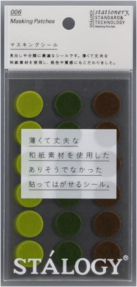 CIRCULAR MASKING TAPE PATCHES 16 MM SHUFFLE TREE