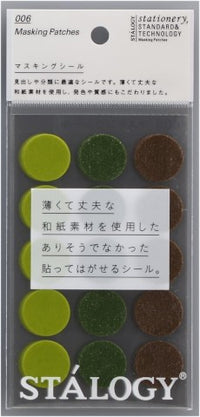 CIRCULAR MASKING TAPE PATCHES 20 MM SHUFFLE TREE