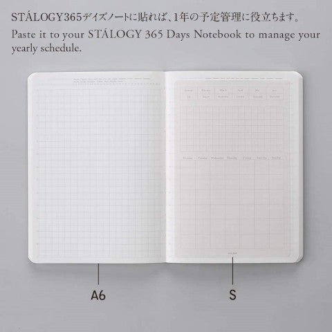 REMOVABLE CALENDAR STICKER MONTHLY S 10 SHEET