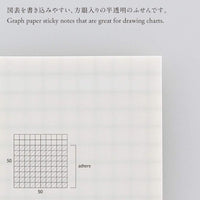 TRANSLUCENT STICKY NOTES GRIDDED 50 MM WIDE