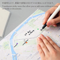 LARGE TRANSLUCENT STICKY NOTES GLIDDED