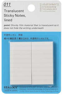 TRANSLUCENT STICKY NOTES LINED 25 MM WIDE