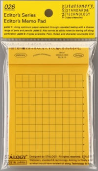 EDITORS MEMO PAD GRIDDED