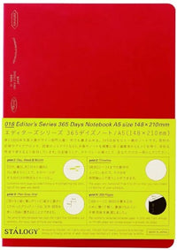365DAYS NOTEBOOK A5 RED