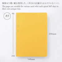365DAYS NOTEBOOK A5 YELLOW